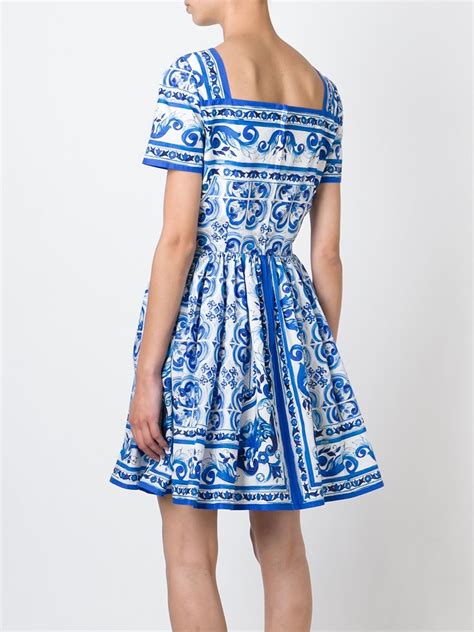 dolce gabbana majolica dress